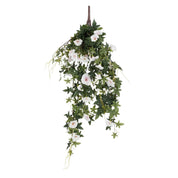 Artificial Petunia Hanging Plant - H80 x Ø20 cm - Cream
