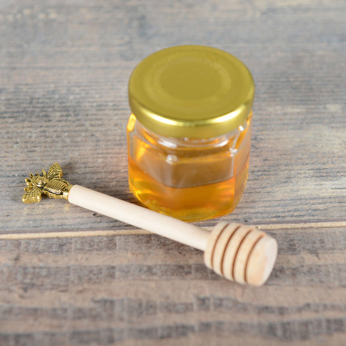 Golden honey spoon Bee
