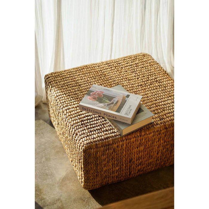De Hyacinth Pouffe Vierkant - Natuurlijk - M