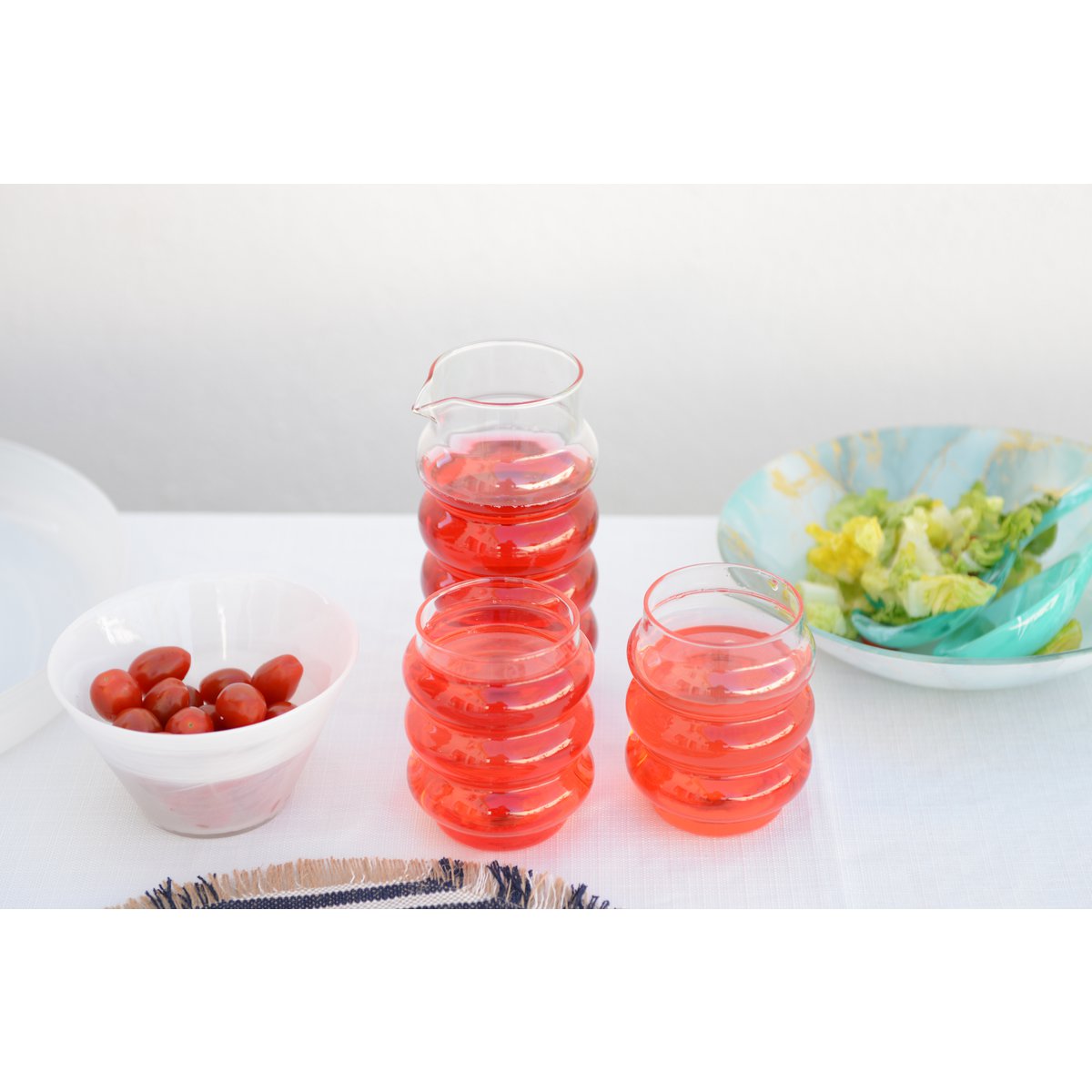BUBBLE WATER GLASSES 400ML - SET OF 2