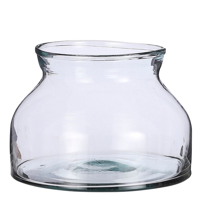 Vienne Schaal - H15 x Ø27 cm - Gerecycled Glas - Transparant