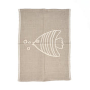 The Linen Fish Kitchen Towel - Natural White - 50x70