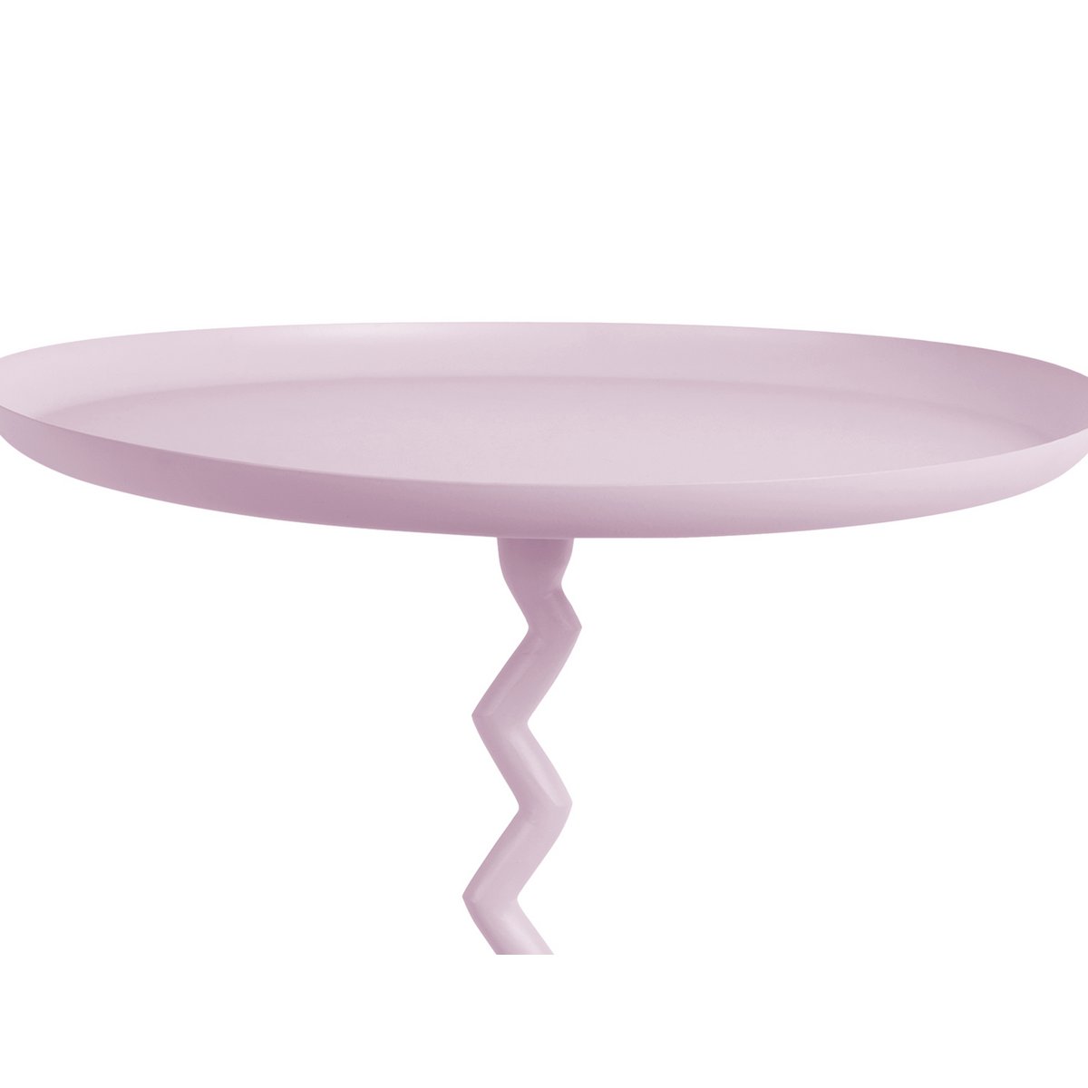 Baby Pink Zig Zag Side Table - Medium
