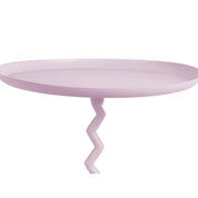 Baby Pink Zig Zag Side Table - Medium