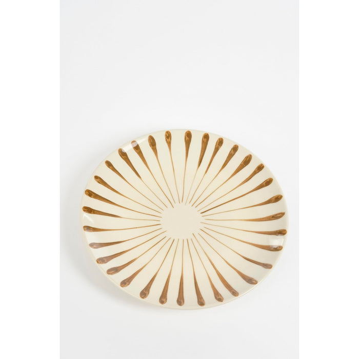 Elsie Dinnerbord - Assorti - H3 x Ø36 cm - Stone goods - Brown