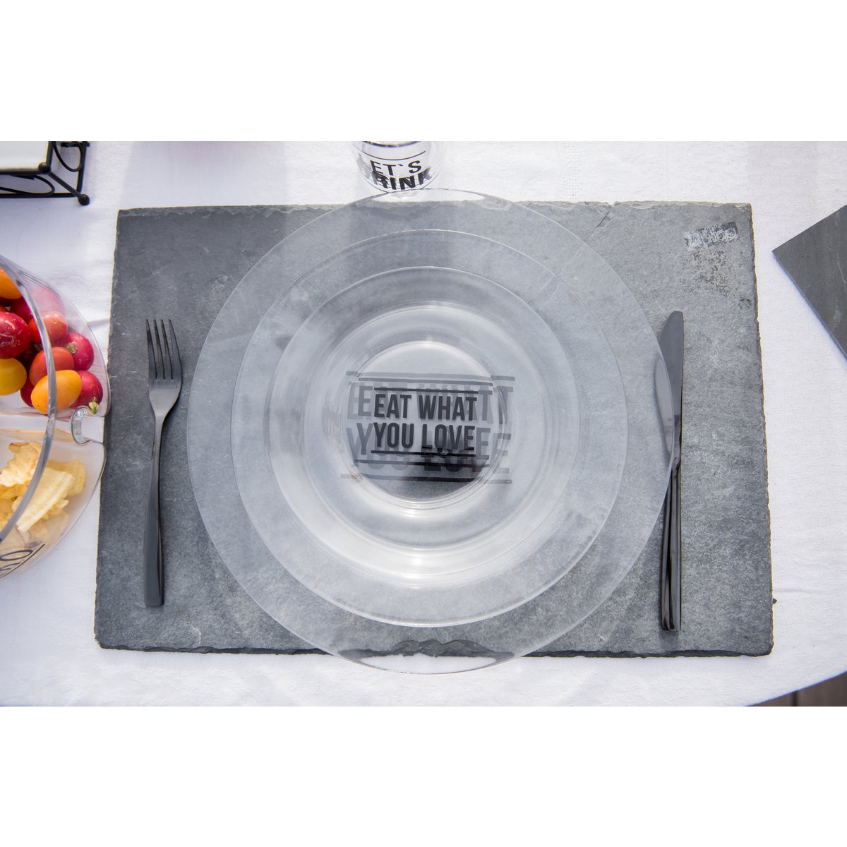 24 PIECE SET GLOSS BLACK