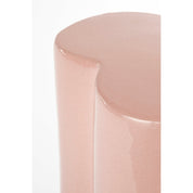 Brazil Bijzettafel - H44 x Ø30 cm - Keramiek - Lichtroze