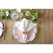 Rose dessert plate in melamine 23x23x2cm