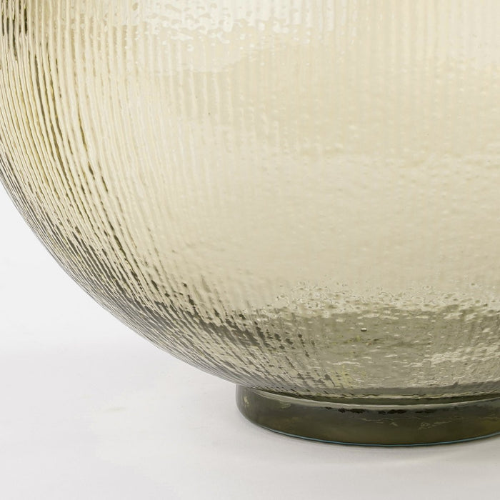 Firenza Flessenvaas - H42 x Ø34 cm - Gerecycled glas - Lichtbruin