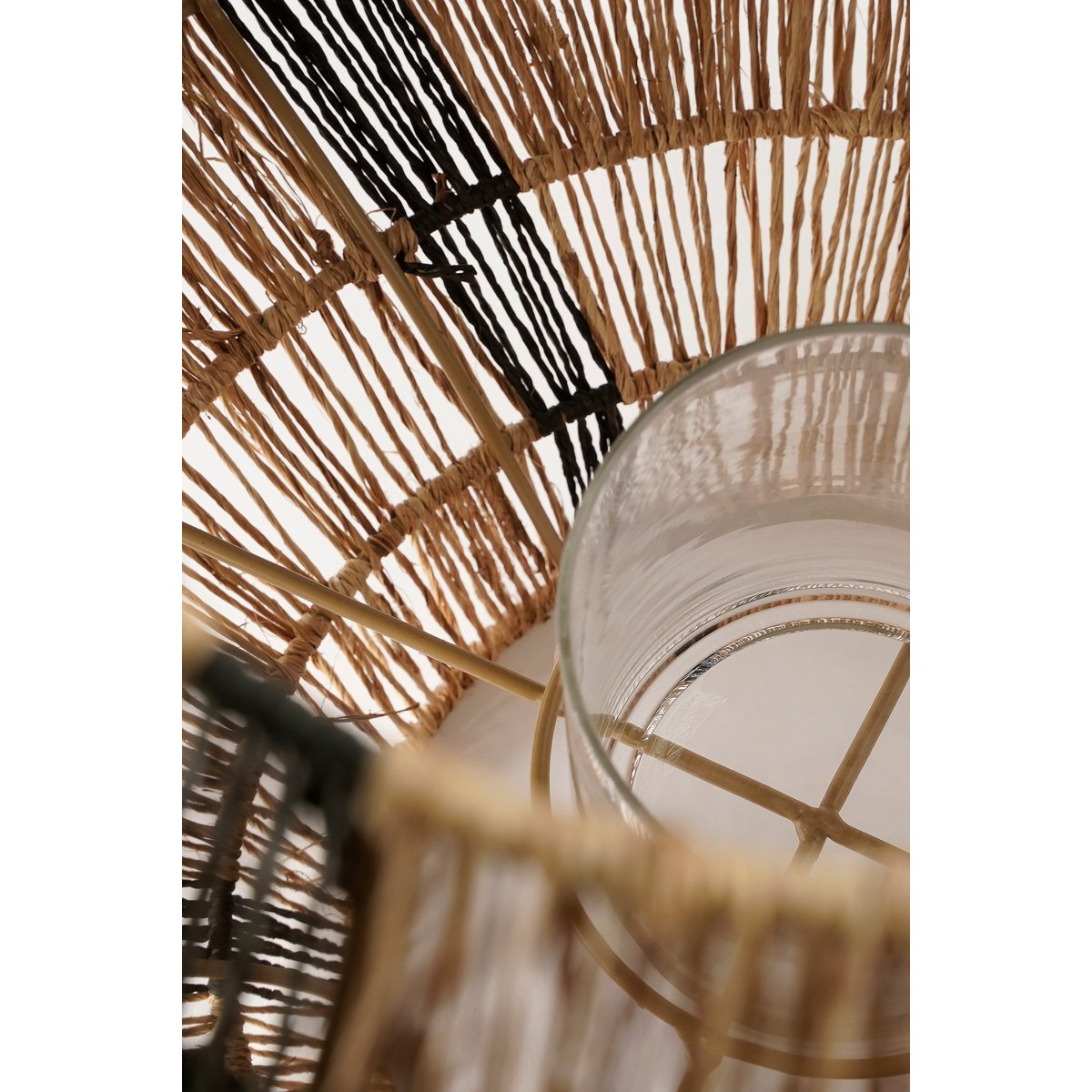Liliano Lantern - H36 x Ø30 cm - Jute - Black