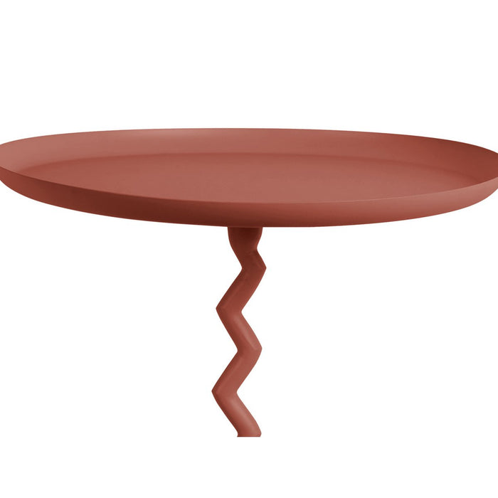 Red Wine Zig Zag Side Table -  Medium