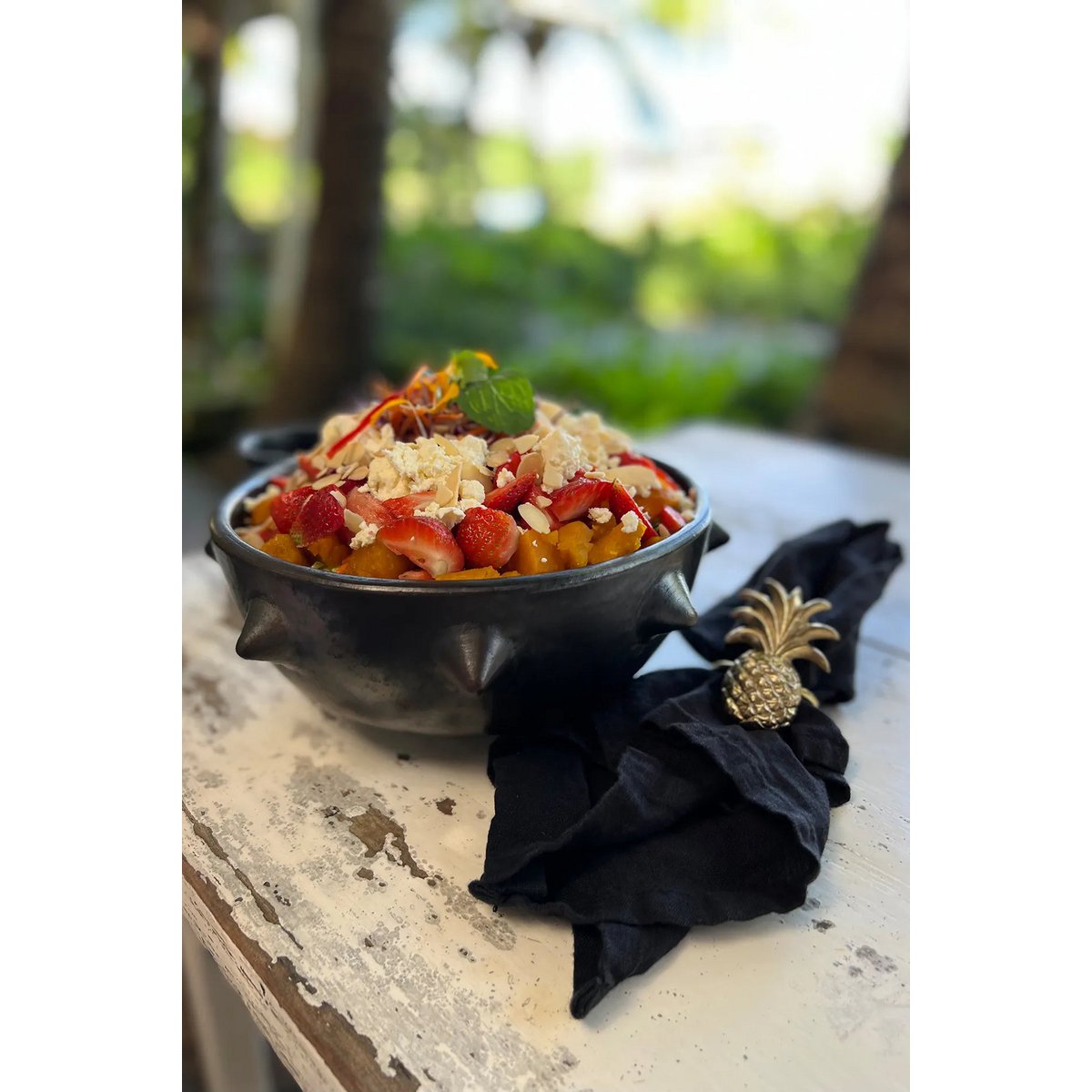 De Ananas Servetring - Goud