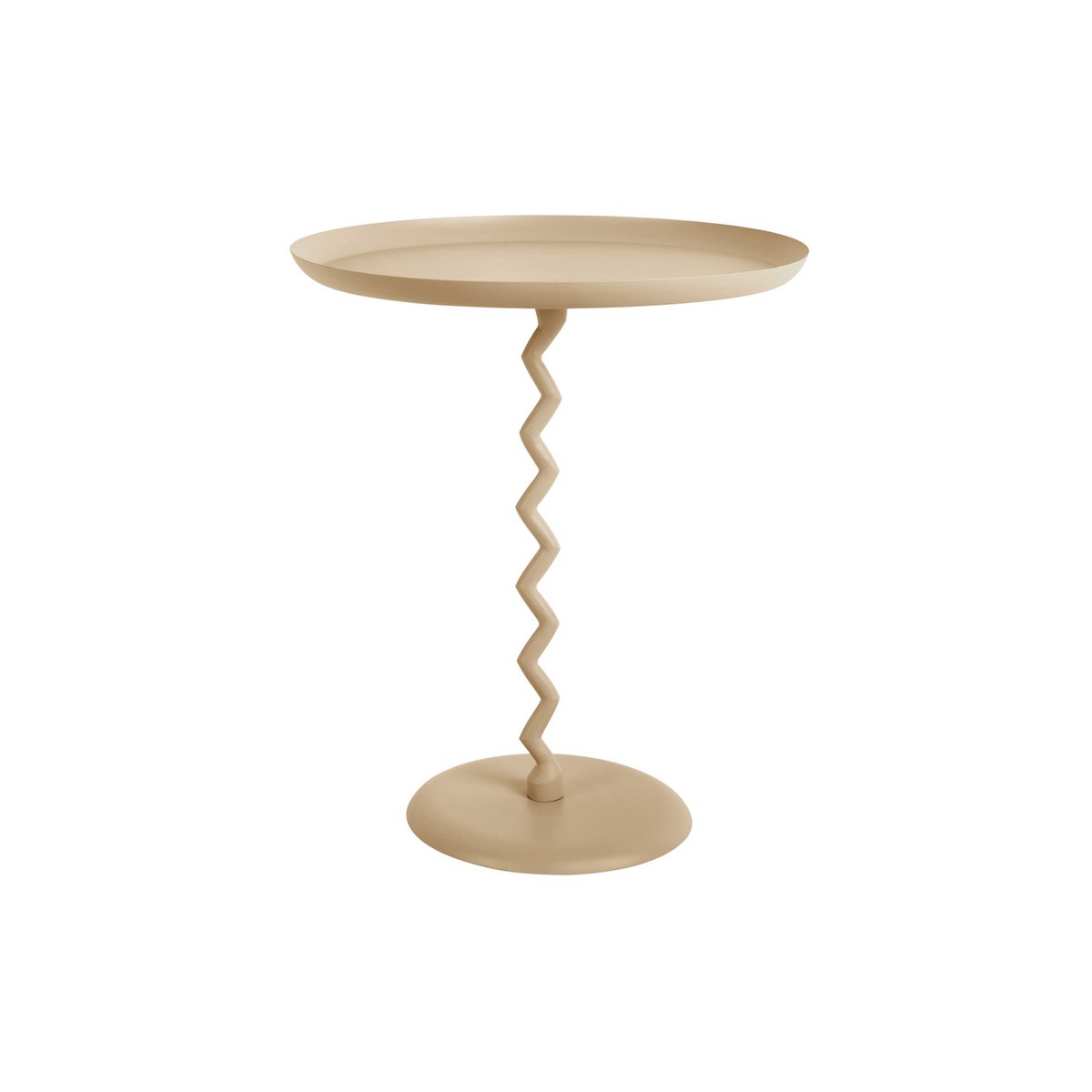 Cream Zig Zag Side Table - Large