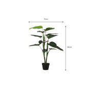 Philodendron Artificial Plant - H100x Ø70 cm - Green