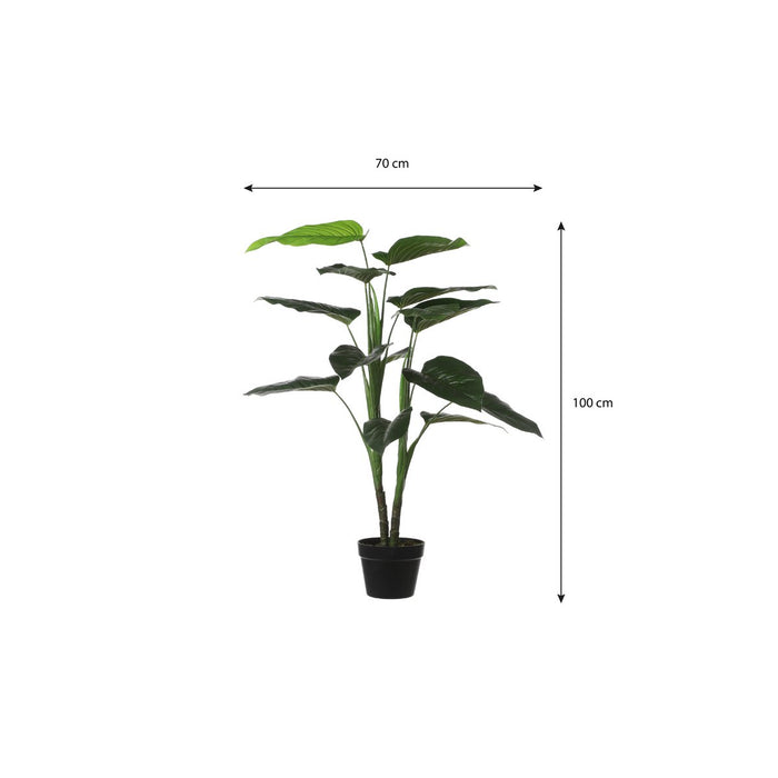 Philodendron Artificial Plant - H100x Ø70 cm - Green