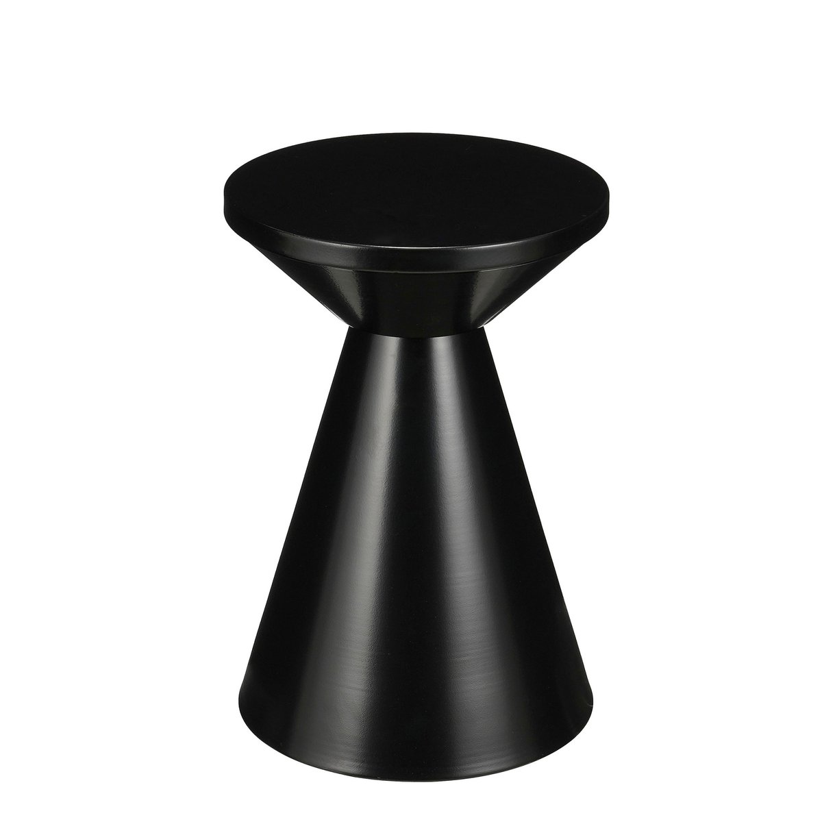 Jim Side table - H45 x Ø31 cm - Iron - Black