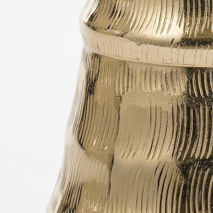 Decoration Christmas tree - H36 x Ø11 cm - Aluminum - Gold