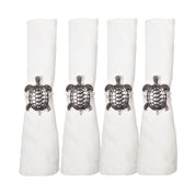 Lot of 4 rounds of silver turtle towels