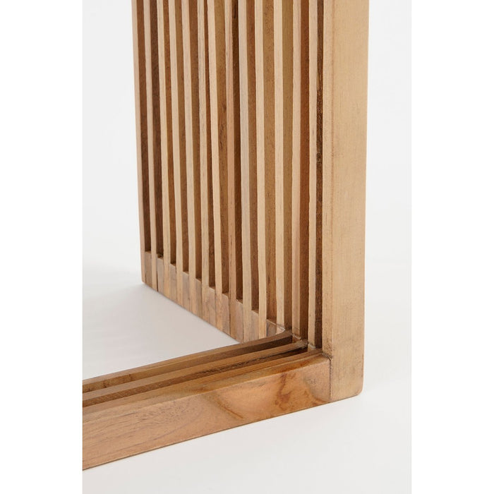 Yonker Plantentafel - Set van 2 - L35 x B25 x H80 cm - Gerecycled hout - Bruin
