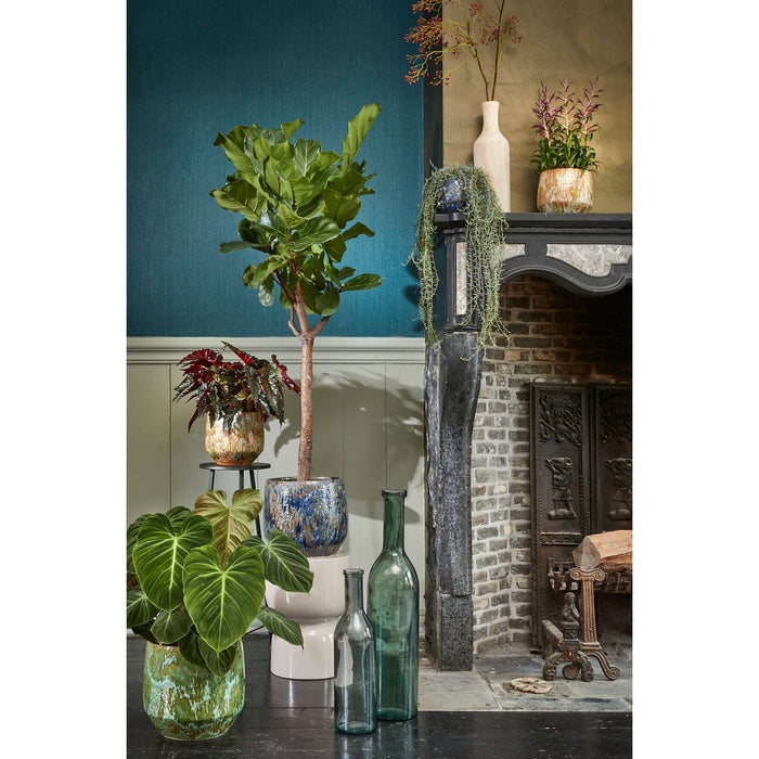 Rioja Flessenvaas - H50 x Ø15 cm - Gerecycled Glas - Groen