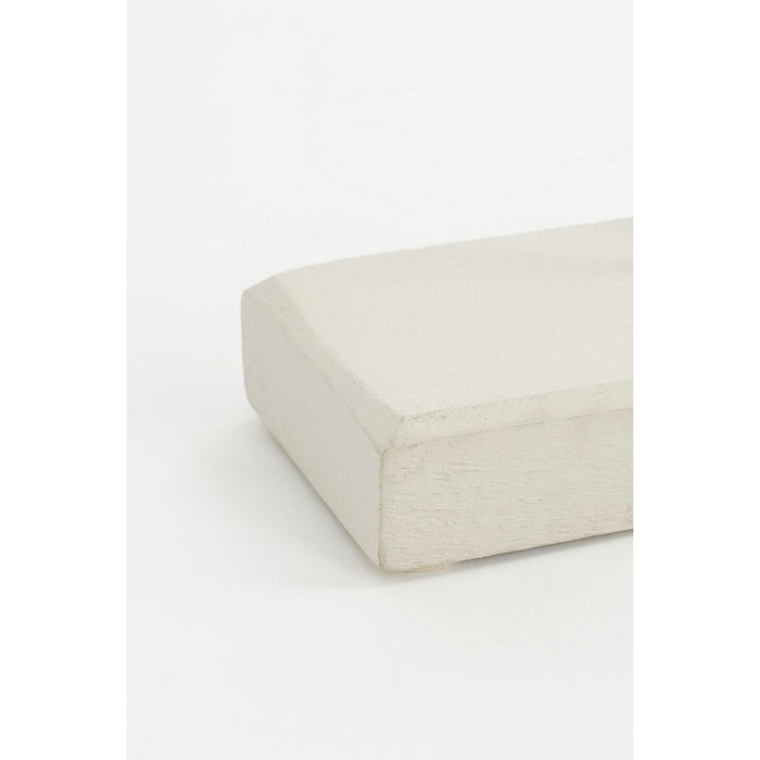 Pastina Ornament op Voet - L7 x B17 x H38 cm - FSC 100% Mangohout - Gebroken Wit