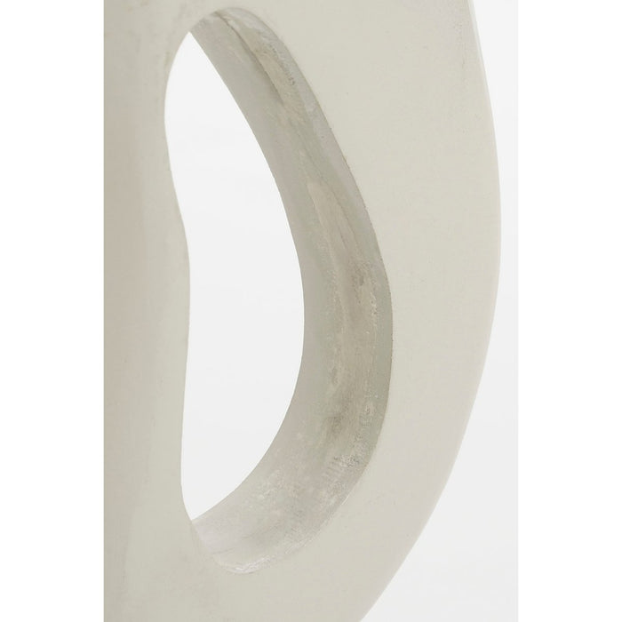 Pastina Ornament op Voet - L7 x B17 x H38 cm - FSC 100% Mangohout - Gebroken Wit