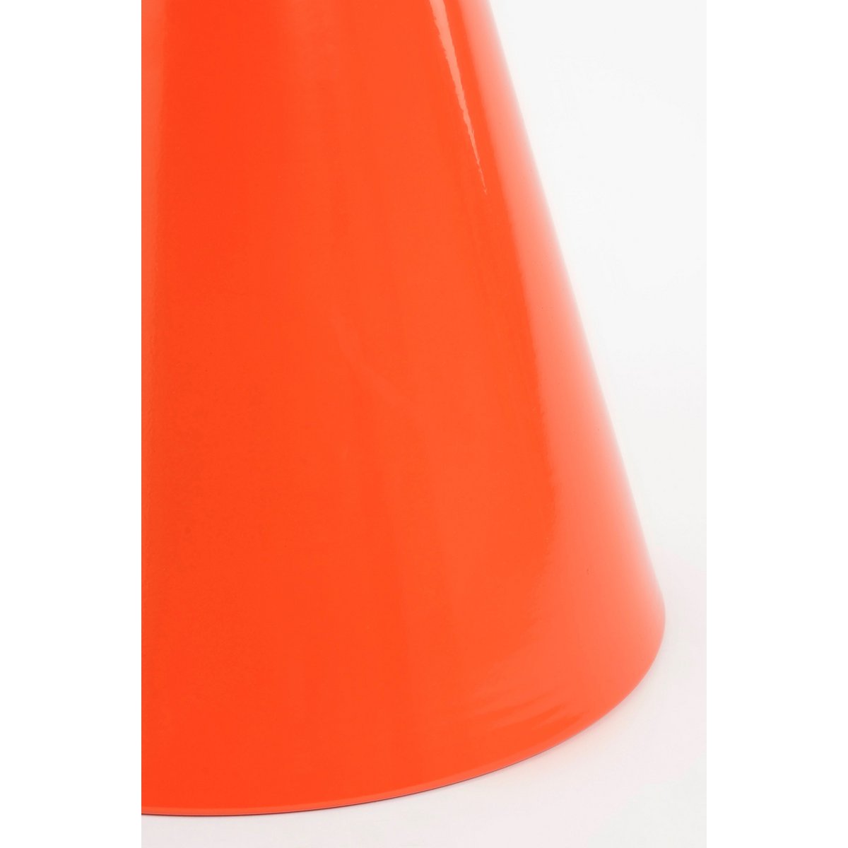 Jim Side table - H45 x Ø31 cm - Iron - Orange