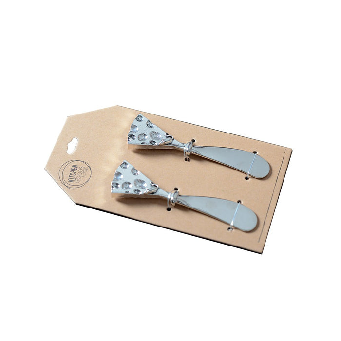 Zilveren Kaasspreider - Set van 2