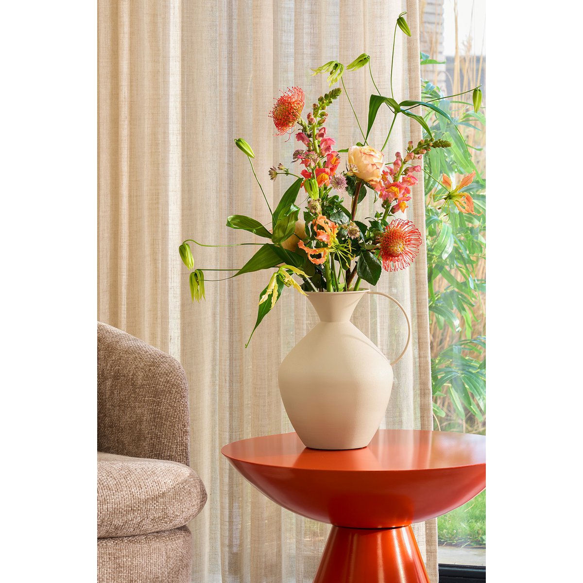 Celise Orange Side Table