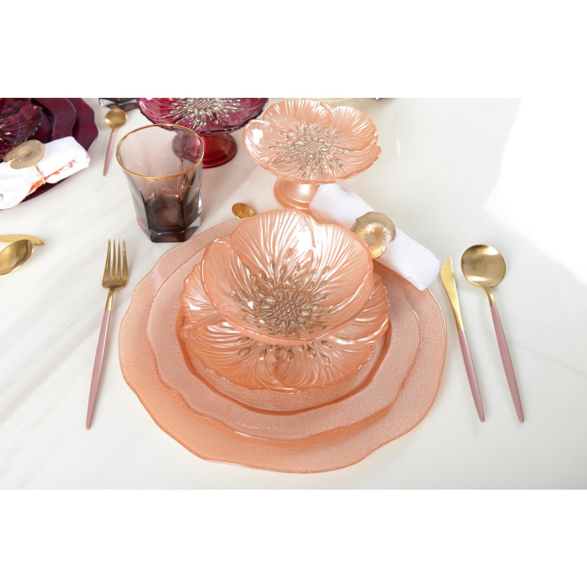 Salmon Peach Dinner Plate