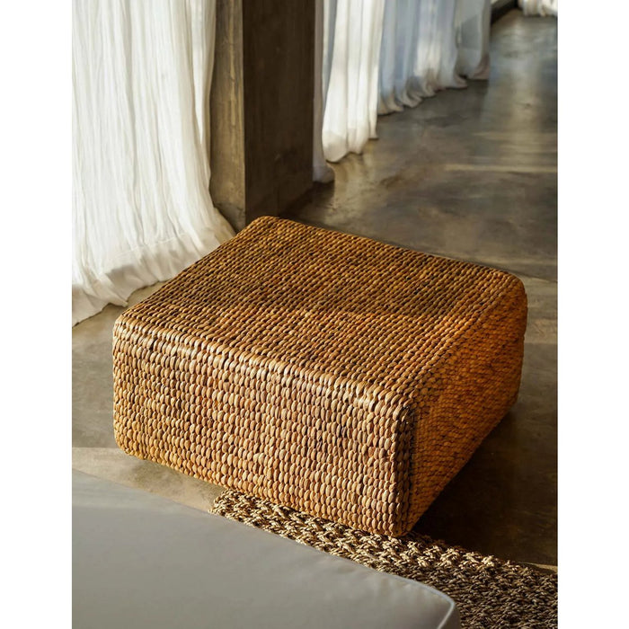 De Hyacinth Pouffe Vierkant - Natuurlijk - M