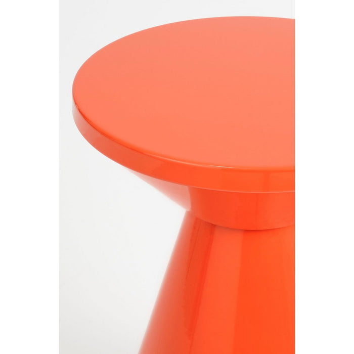 Jim Side table - H45 x Ø31 cm - Iron - Orange
