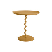 Mustard Yellow Zig Zag Side Table - Medium