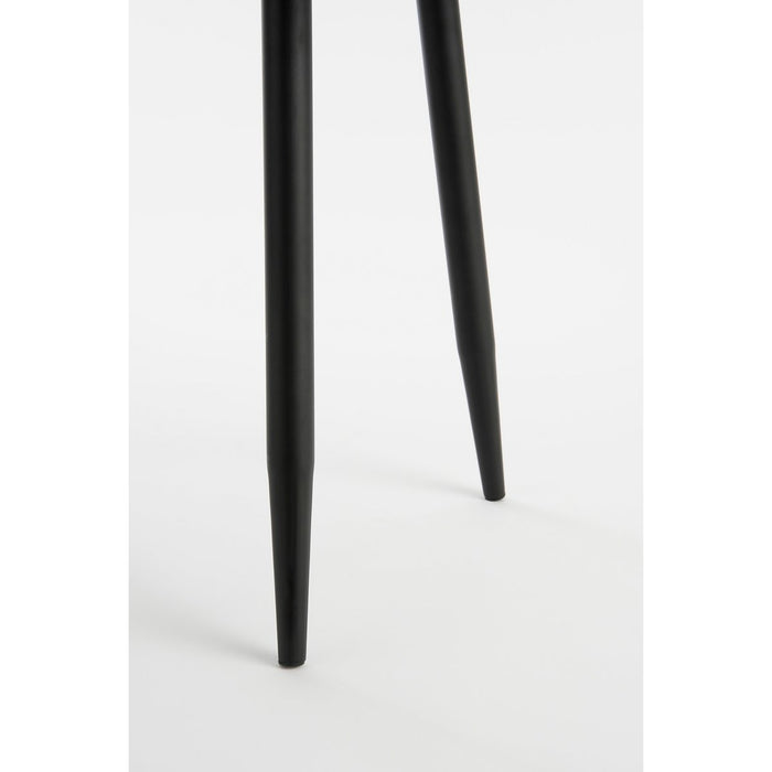 Side table - Set of 2 - L80 x W60 x H47 cm - Metal - Black