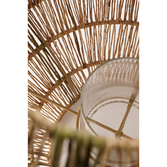 Liliano Lantern - H36 x Ø30 cm - Jute - Dark green