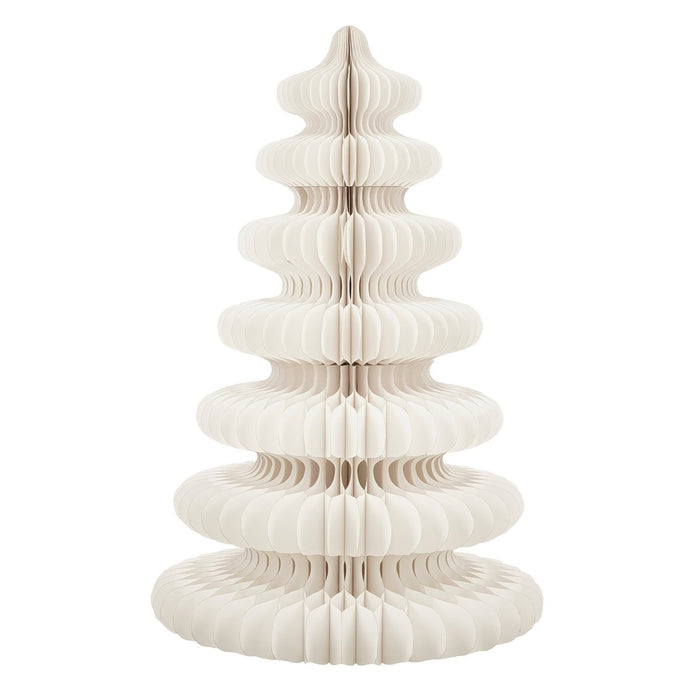 Decoration Christmas tree - H152 x Ø104 cm - Paper - FSC 100% - White