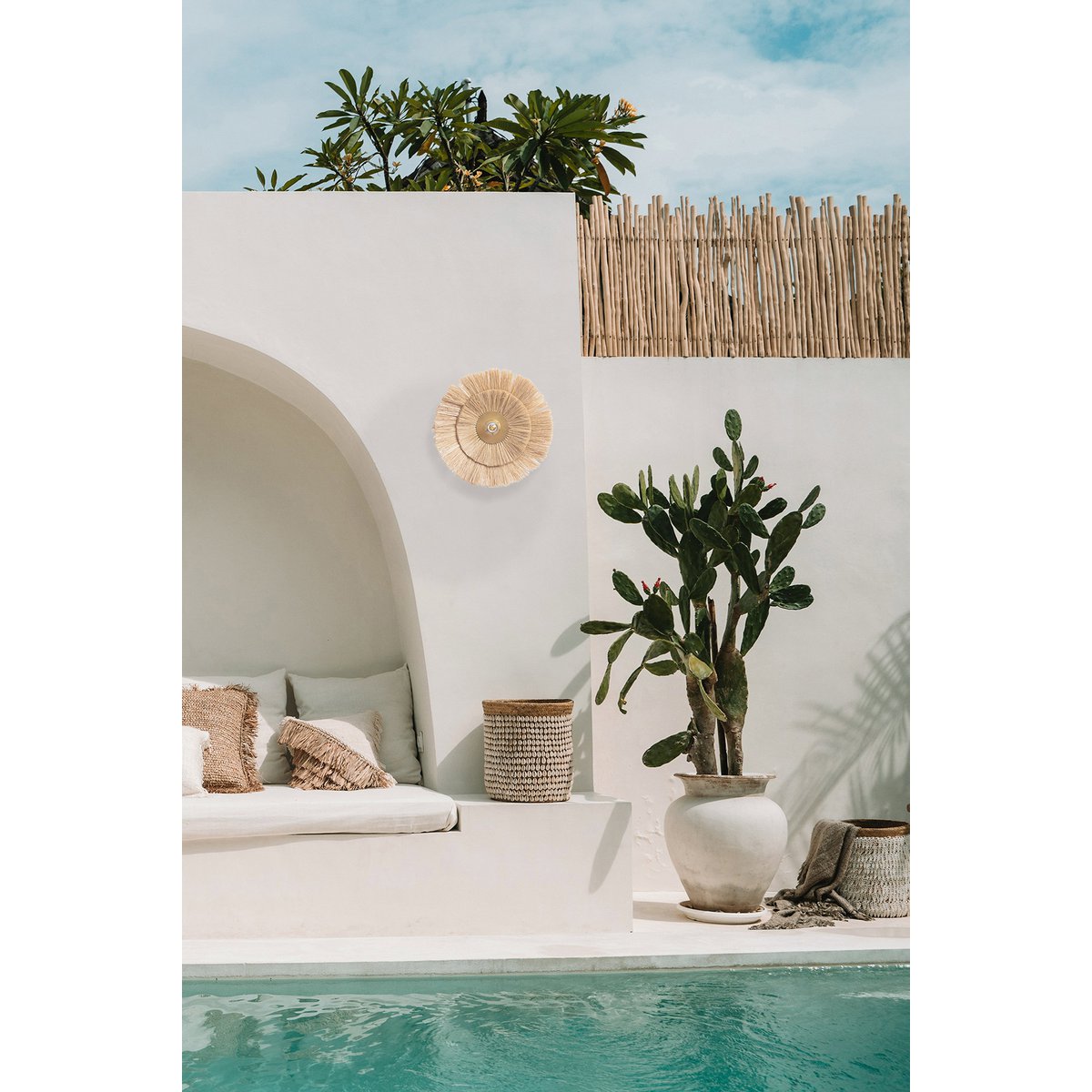 De dubbele problemen muurlamp - natuurlijk goud - m