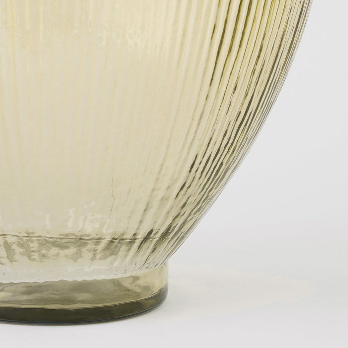 Firenza Flessenvaas - H59 x Ø29 cm - Gerecycled glas - Lichtbruin