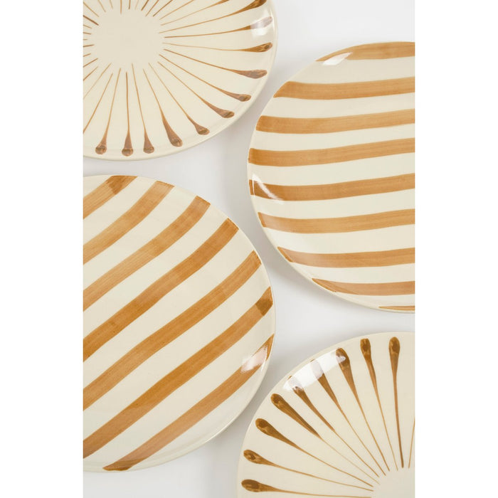 Elsie Dinnerbord - Assorti - H3 x Ø36 cm - Stone goods - Brown