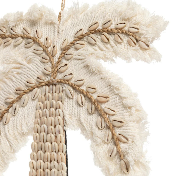 De Cotton Shell Palmboom - Wit Naturel