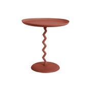 Red Wine Zig Zag Side Table -  Medium