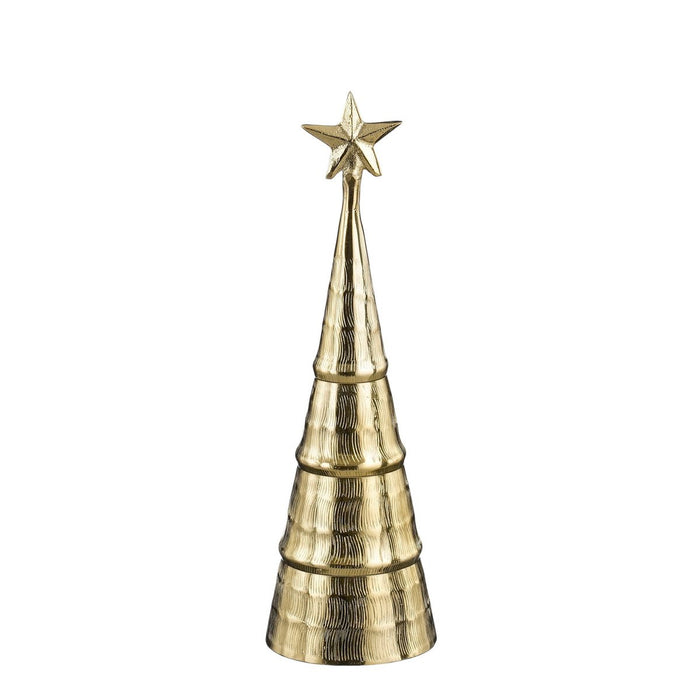 Decoration Christmas tree - H36 x Ø11 cm - Aluminum - Gold