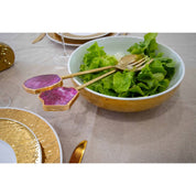 Golden salad covers Pierre Agate Rose