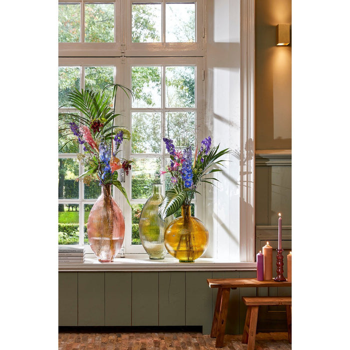 Stoere houten bank - L108 x B30 x H37 cm - Gerecycled hout - Bruin