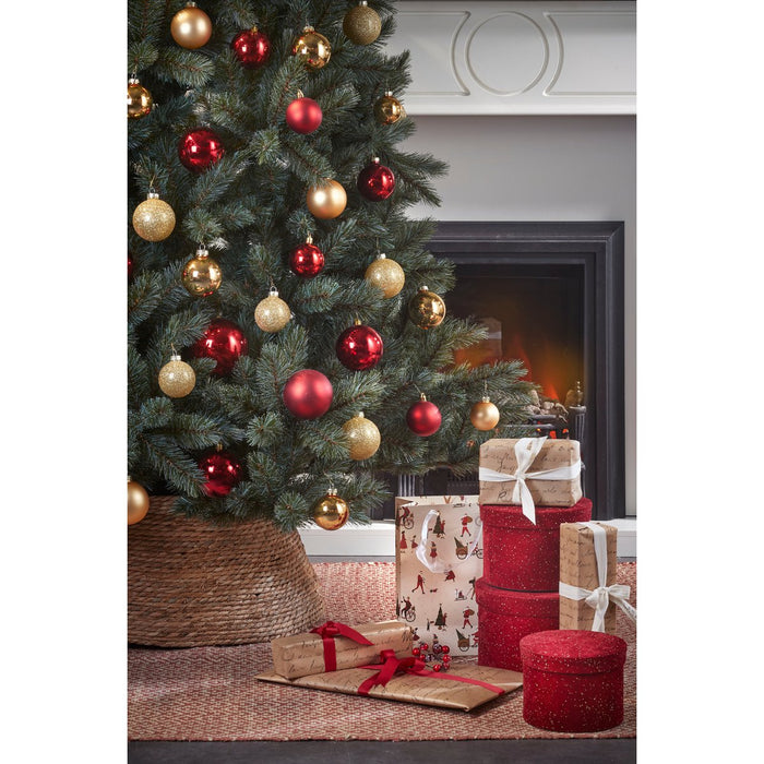 Christmas tree skirt - H26 x Ø58 cm - Seagrass - Natural Brown