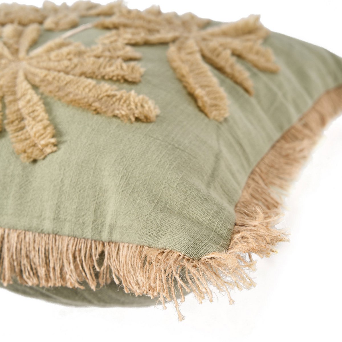 The Tropical Breeze Cushion Cover - Forest Green