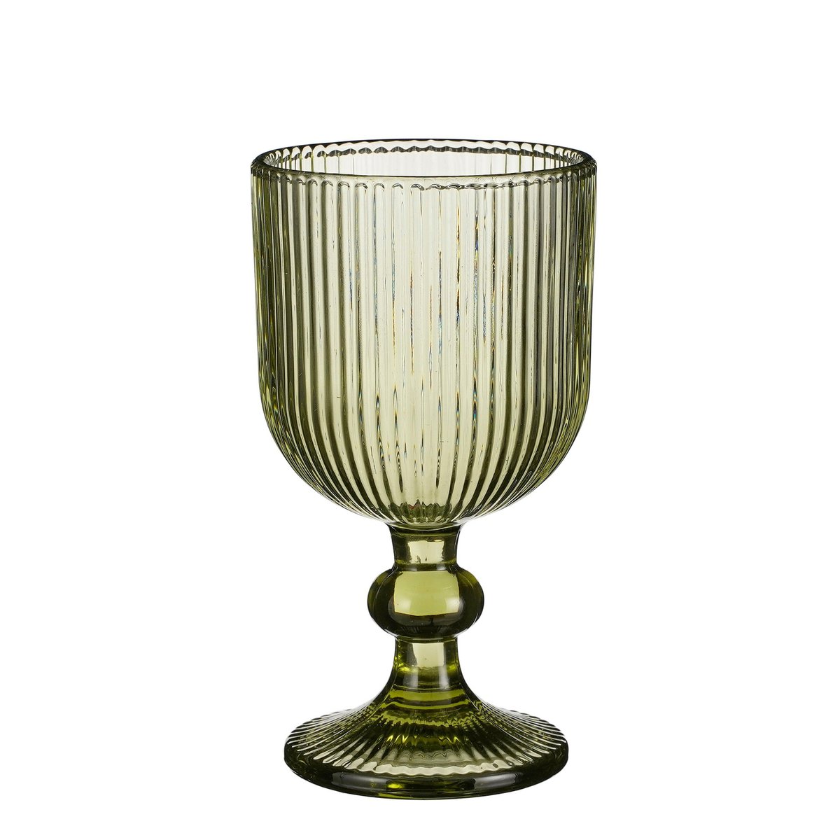 Wine Glass Light Green Glass