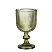 Wine Glass Light Green Glass