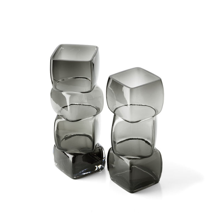 The Cubes Vase - Dark Grey - L