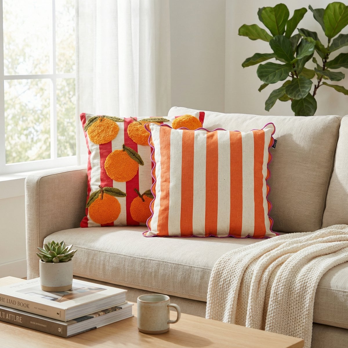 Decorative cushion Orange